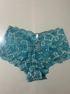 Victoria's Secret Teal Lace Cheeky Hipster